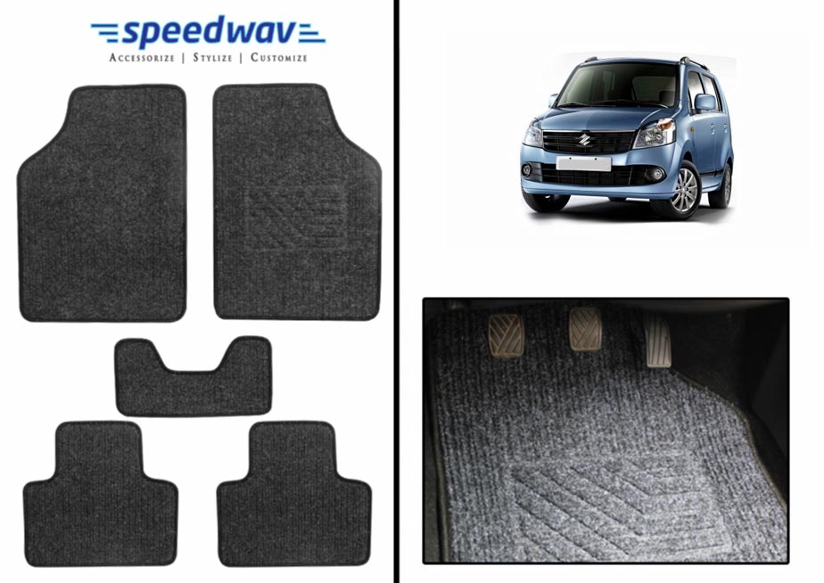Speedwav Carpet Black Car Floor / Foot Mats Maruti Wagon R Prices in