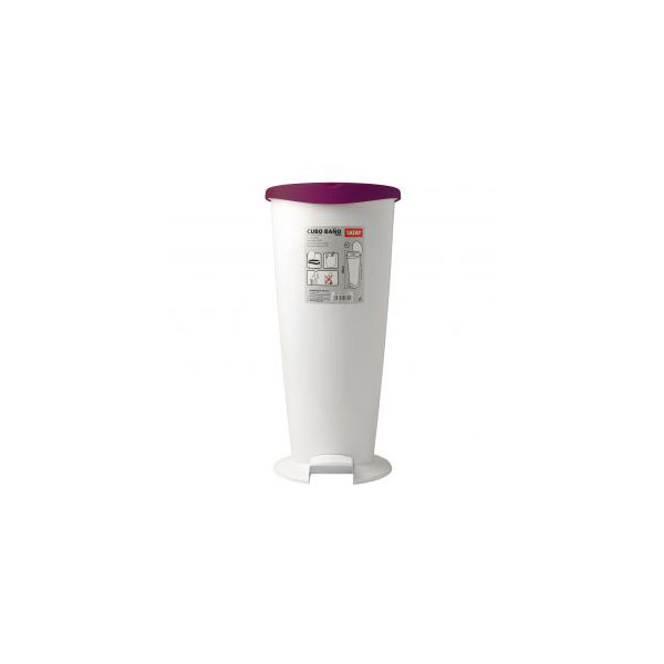 Buy Stylish Bathroom Bin 2000 White-Orange Spain Online @ ₹2826 from ShopClues