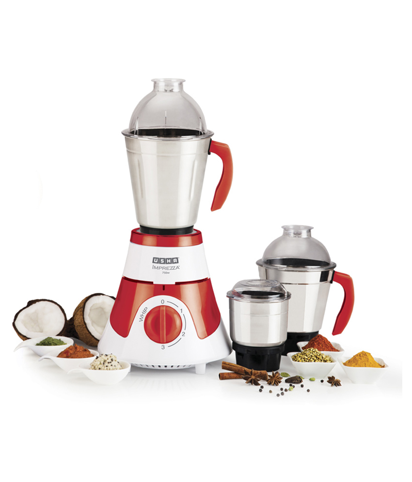 Buy Usha MG 3576 Imprezza 750 W 3 Jar Mixer Grinder Online ₹4995 from
