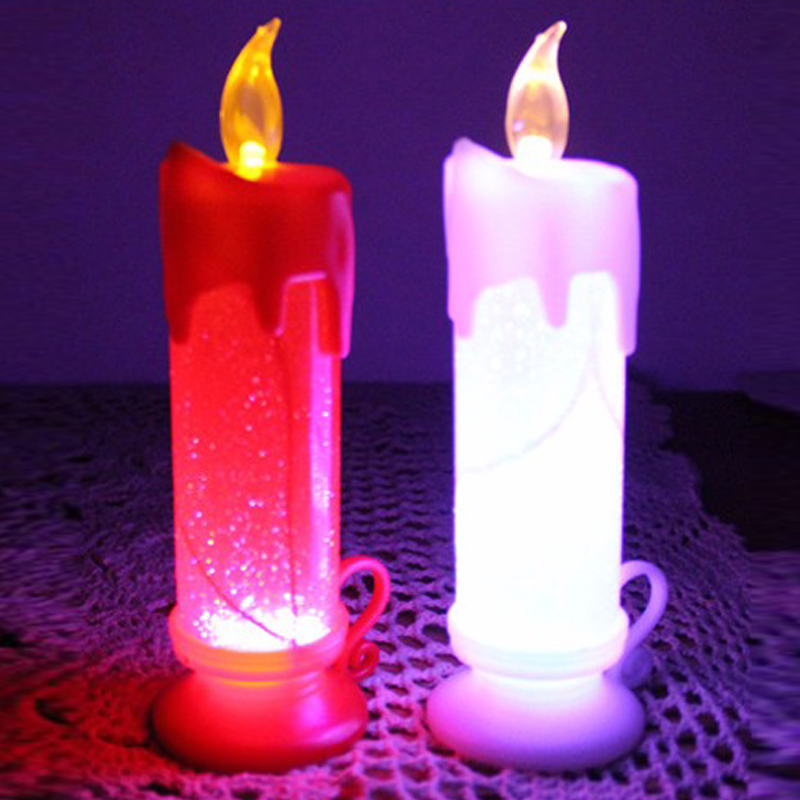 Buy SEQUINNED LED CANDLE ILLUSION Colour changing USB LED light Water ...