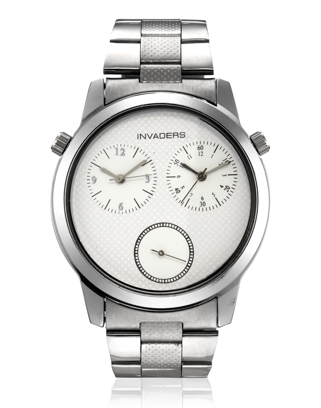 Buy Invaders Round Dial White Analog Watch-INV-WARS-WHT Online @ ₹599 ...