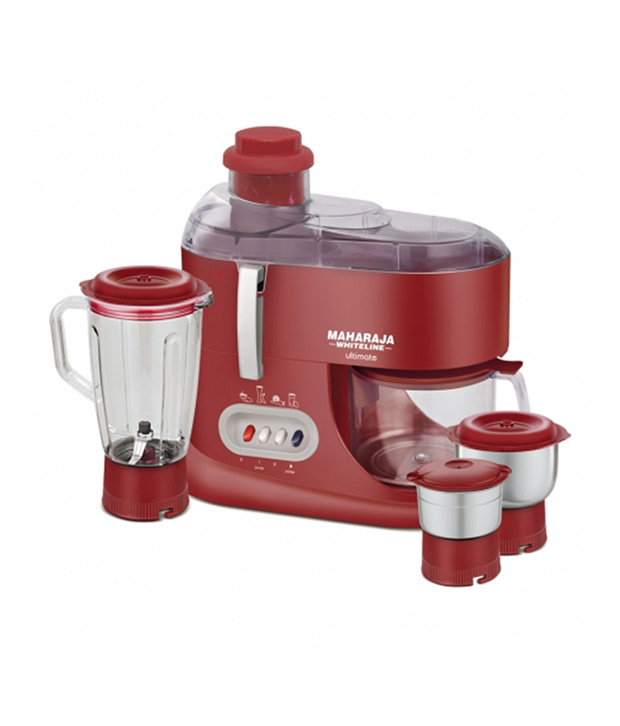 Buy Maharaja Whiteline Ultimate Juicer Mixer Grinder Red And Silver