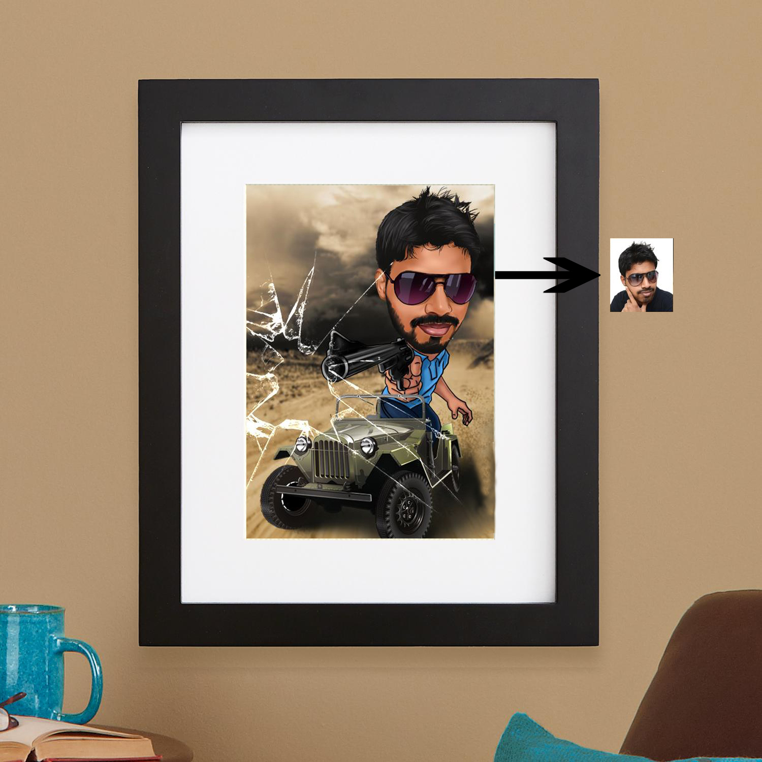 Buy Get your own caricature Frame - Best Gift Online @ ₹1949 from ShopClues