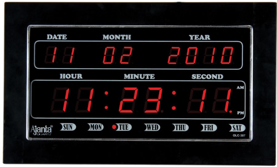 Ajanta LED Digital Wall Clock OLC307