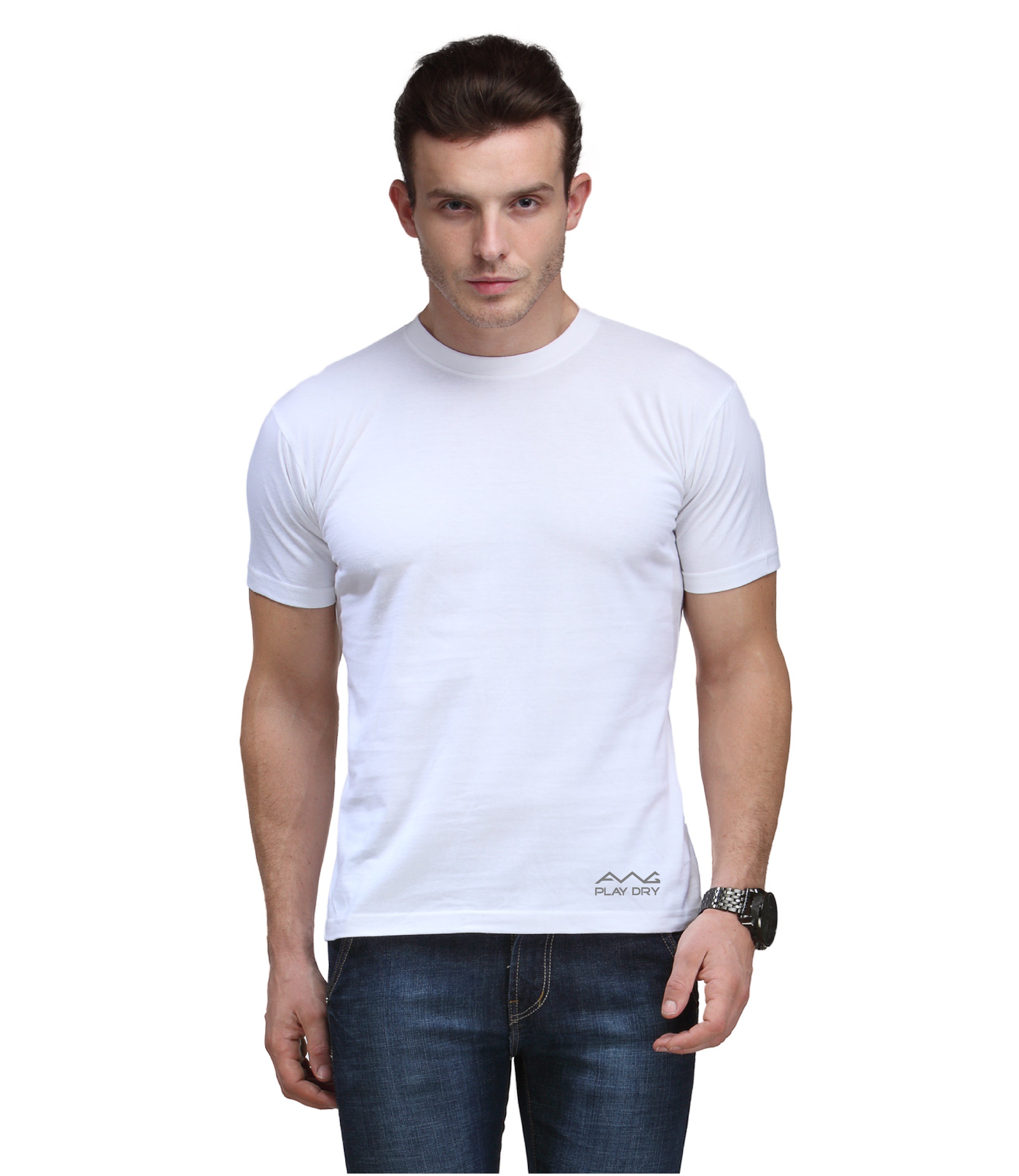 Buy Scott International Men'S White Dryfit Polyester T-Shirt Online ...