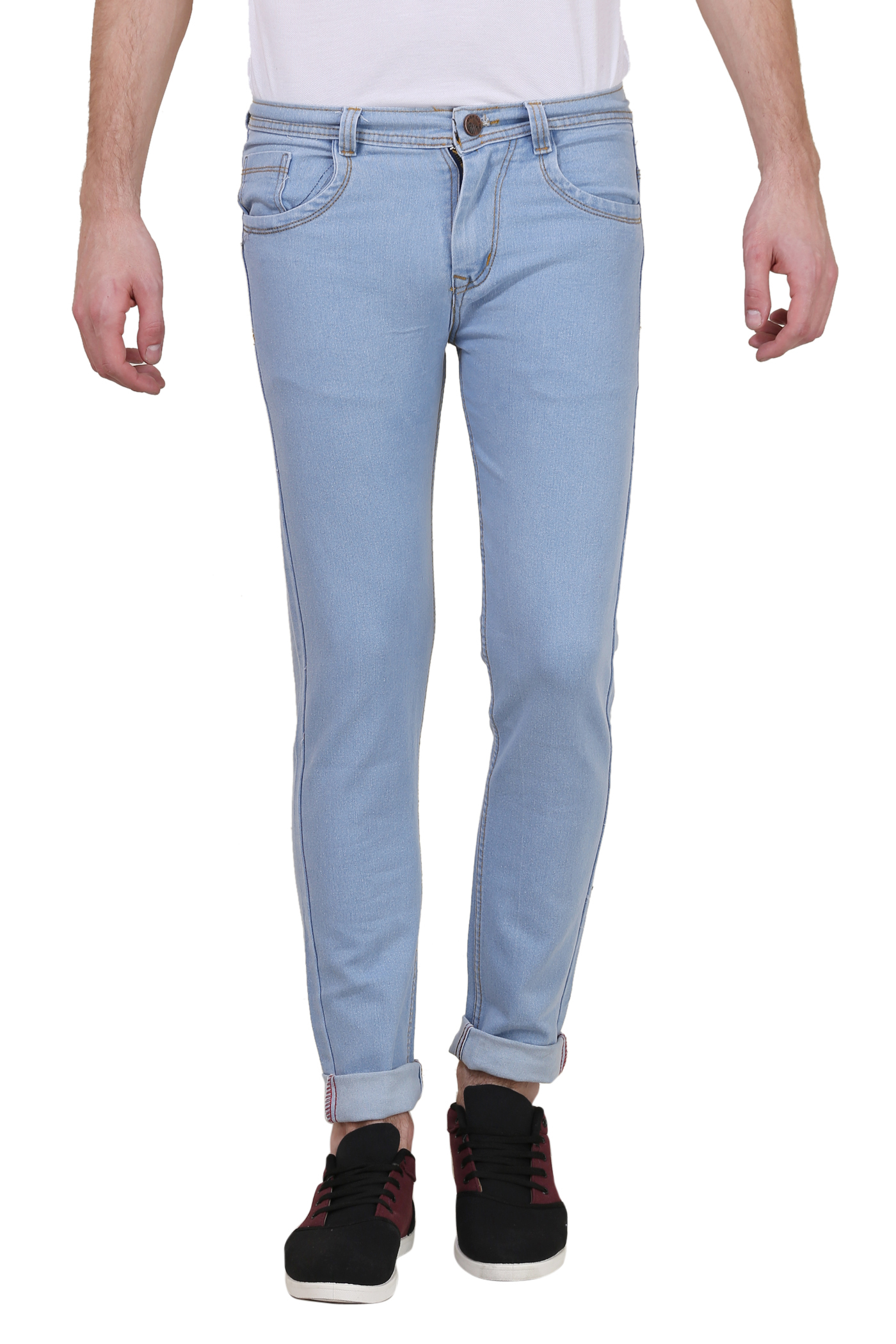 Buy X-CROSS Men's Blue Slim Fit Jeans Online @ ₹1399 from ShopClues