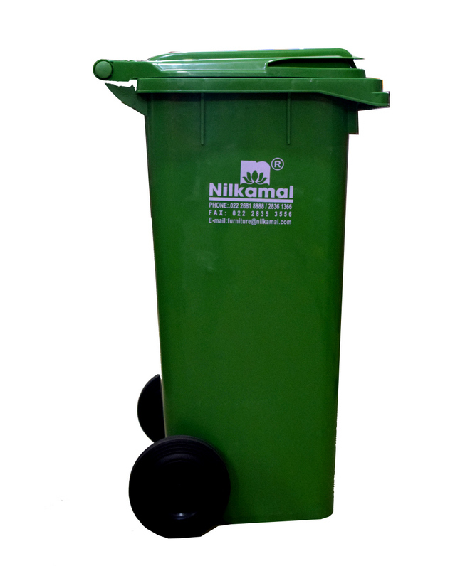 Buy Nilkamal Waste Bin 120 Ltr. (Green) Online ₹4460 from ShopClues