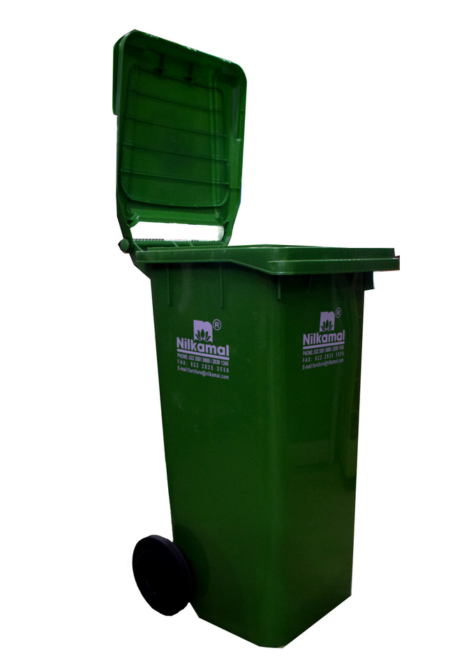 Buy Nilkamal Waste Bin 120 Ltr. (Green) Online ₹4460 from ShopClues
