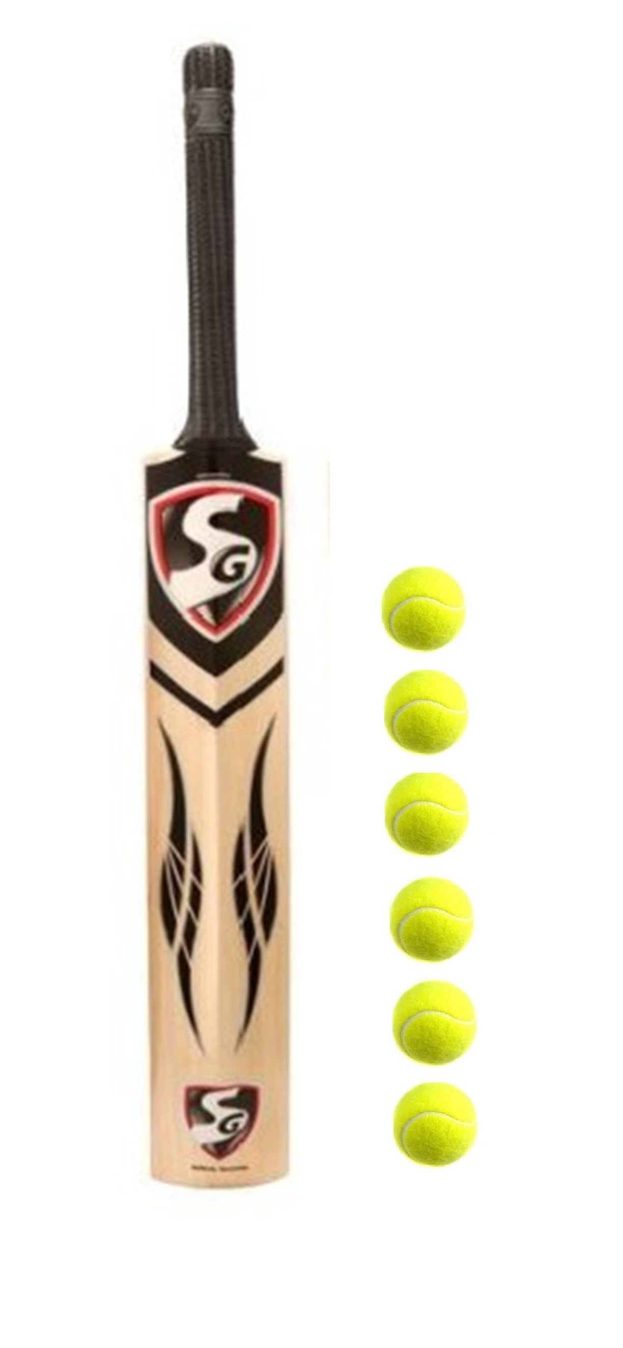 Buy SG Tennis Kashmir Willow Cricket Bat (Full Size) with Free Tennis