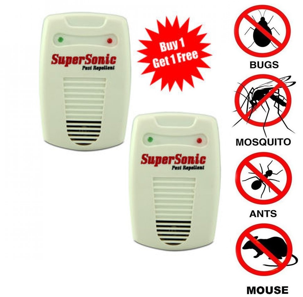 Buy pack of 2 supersonic Insect and Pest Repellent machine 6 in 1 ...