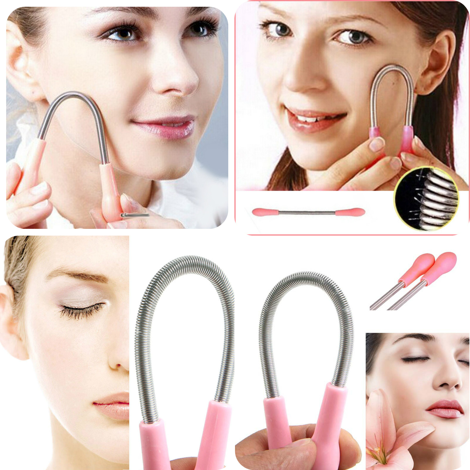 Buy Facial Hair Remover Spring Epilator Hair Remover Beauty Tool Online