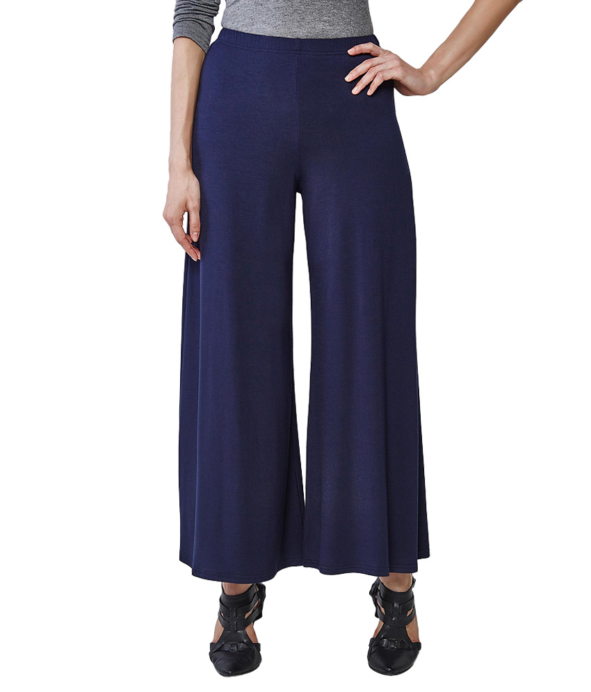 Buy Trusha viscos Navy blue pallazoo Online - Get 64% Off