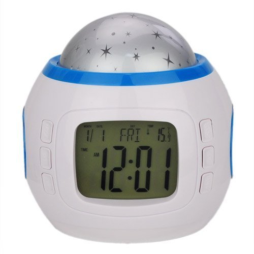 Buy Tuelip LED Projection Music Starry Star Sky Digital Alarm Clock