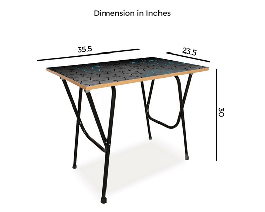 Buy Vijay Deals Multi purpose Folding Table - Black Dots Online @ ₹2250