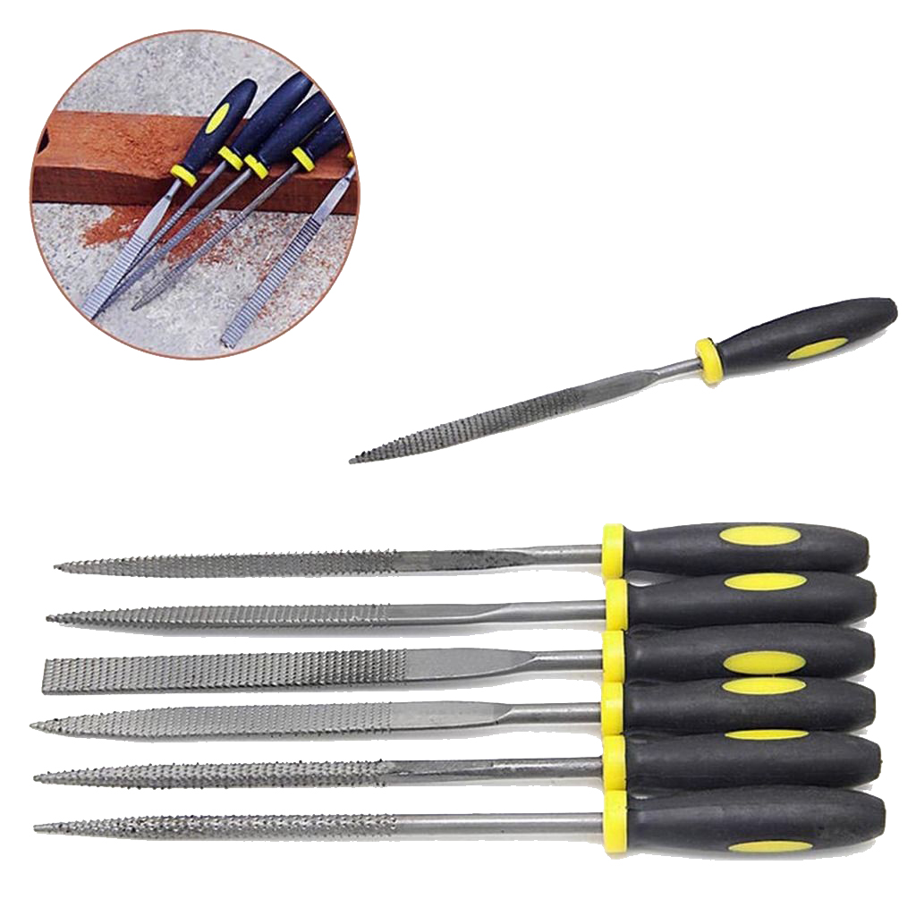 Buy 6pc Files Metal Filing Rasp Needle File Wood Tools Hand Woodworking