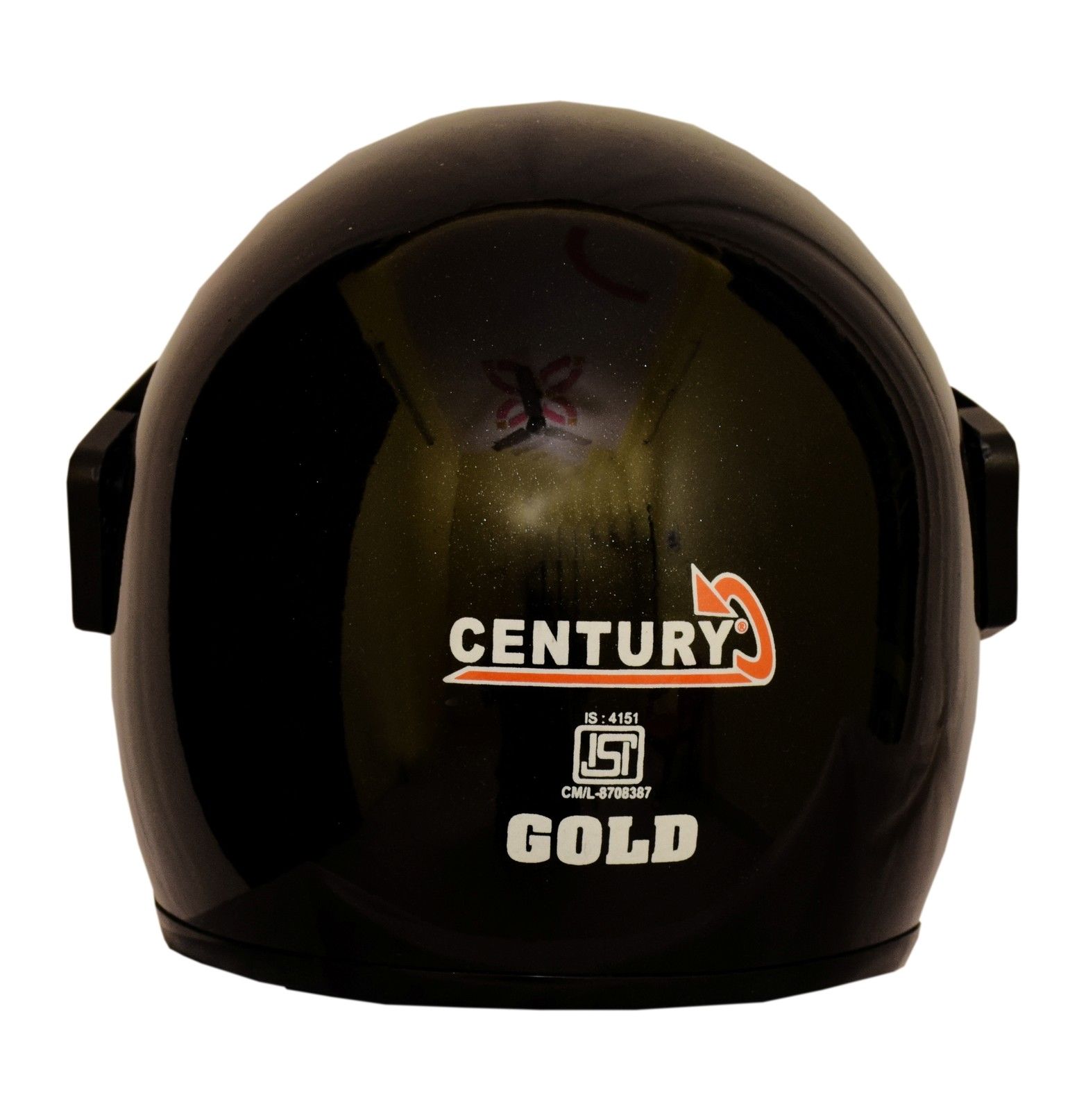 Buy CENTURY GOLD BRANDED ISI MARK FULL FACE BLACK HELMET (580 mm ,L