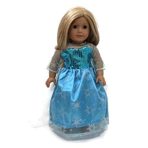 Buy Glamerup: Frozen Inspired 18 inch Doll Clothes - Elsa (LX) of ...