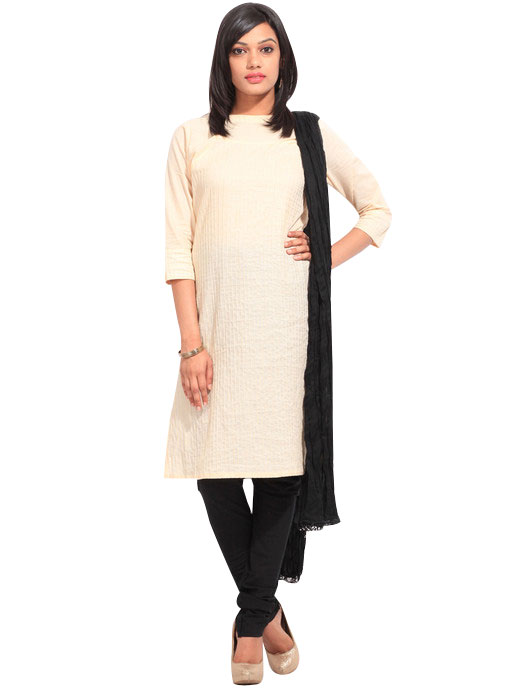plain churidar with grand dupatta