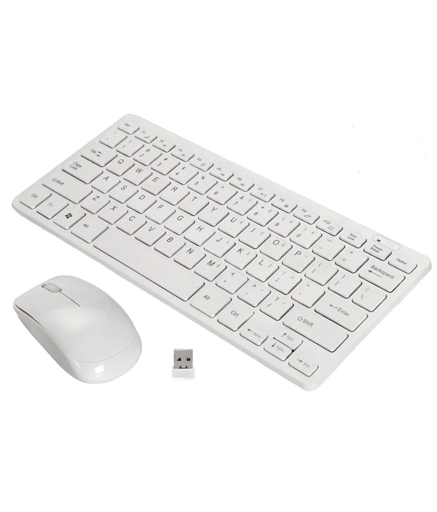 Buy Terabyte TB-Wireless White Wireless Keyboard Mouse Combo(Mini ...