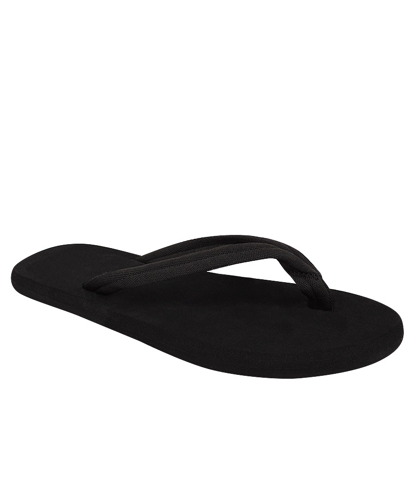 Buy STYLE HEIGHT Men's Black Slippers Online @ ₹295 from ShopClues