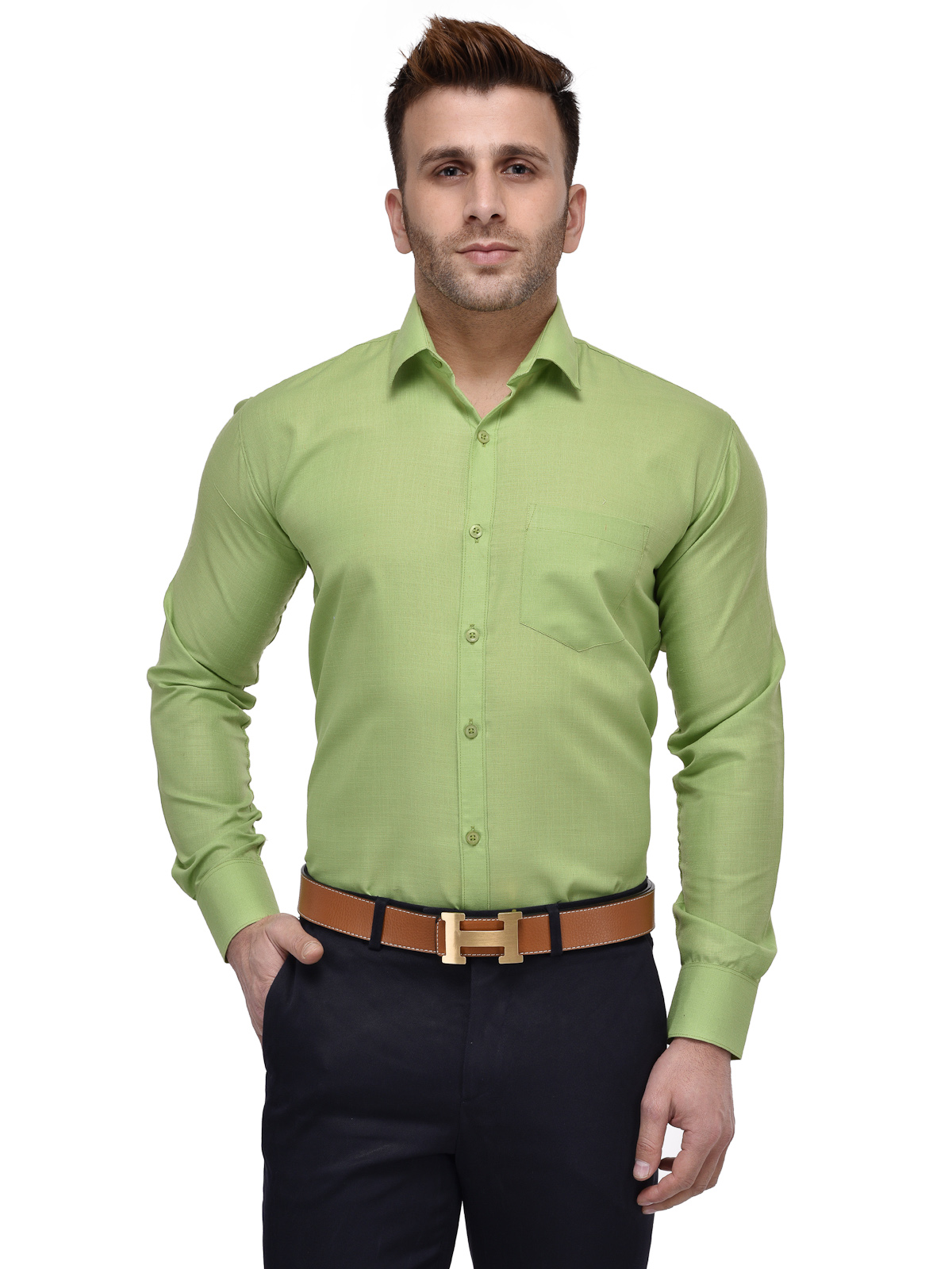 Buy Lee Marc Regular Cotton Shirt for Men (Pack of 2) Online @ ₹899 ...
