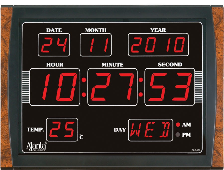 Ajanta LED Digital Wall Clock OLC 109