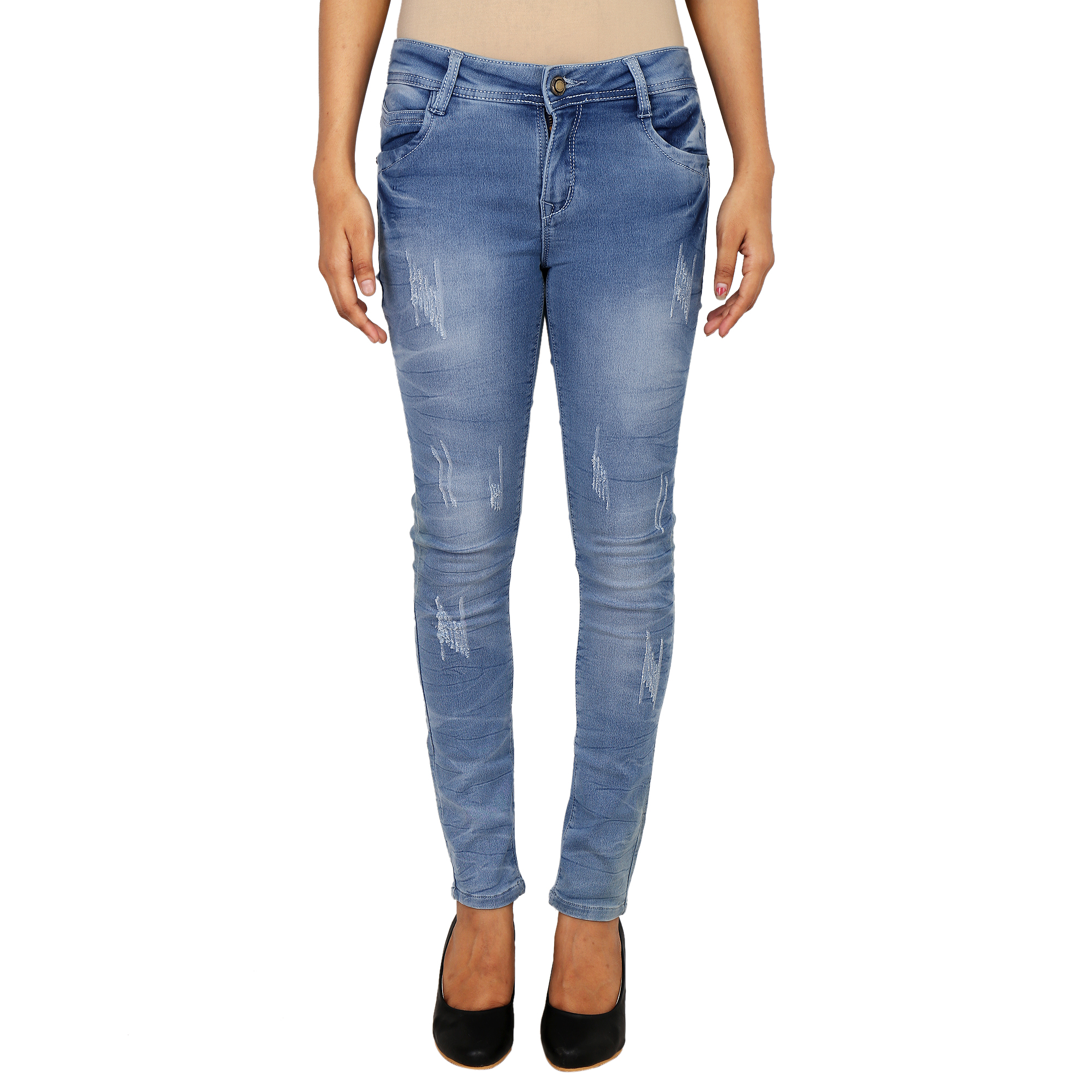 Buy Immense regular slim skinny fit fashionable women's jeans joggers ...