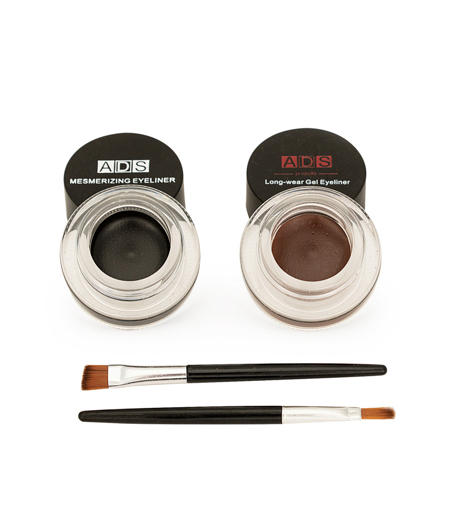 Buy ADS Long Lasting Gel Eyeliner (Smudge-Proof) Black And Brown- 3Gm ...