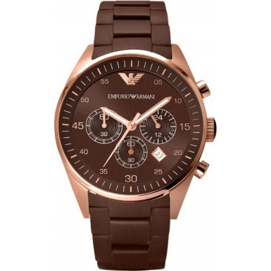 Emporio Armani AR 5890 mens chronograph wrist watch with gift box