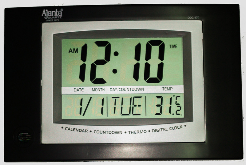 Ajanta LCD Digital Wall Clock ODC 170