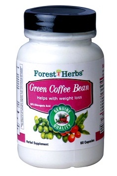 ForestHerbs Pure Green Coffee Bean Extract, 400mg 60 Capsules
