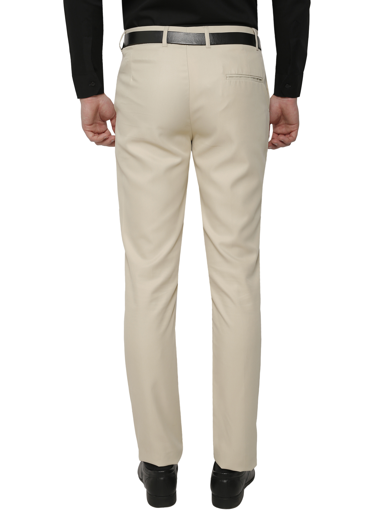 Buy Gwalior Beige Slim Fit Formal Trouser For Mens Online ₹499 From