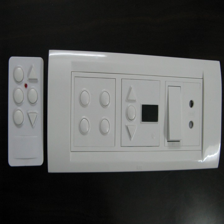 6 Module Switch Board with Remote : 3Lights \u0026 1Fan + Remote + 1 Switch ...