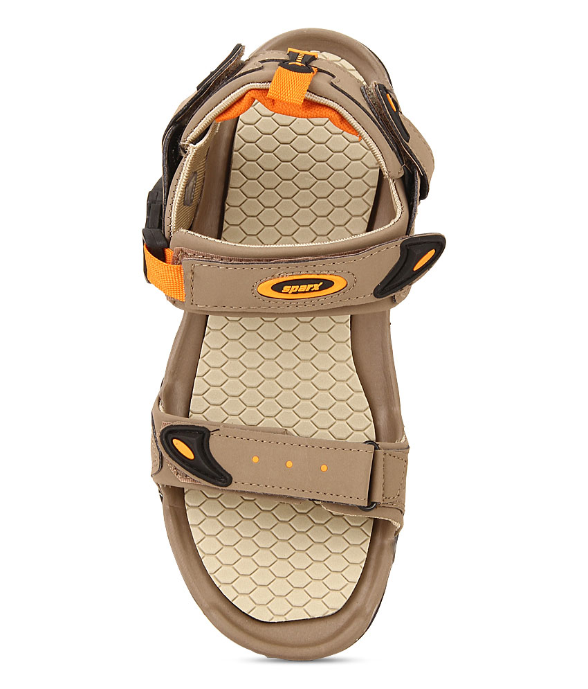 tan velcro sandals