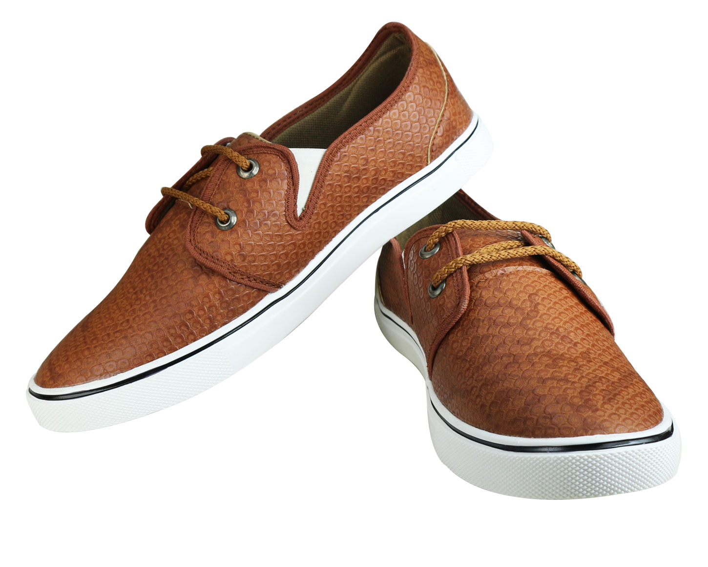 brown and tan shoes