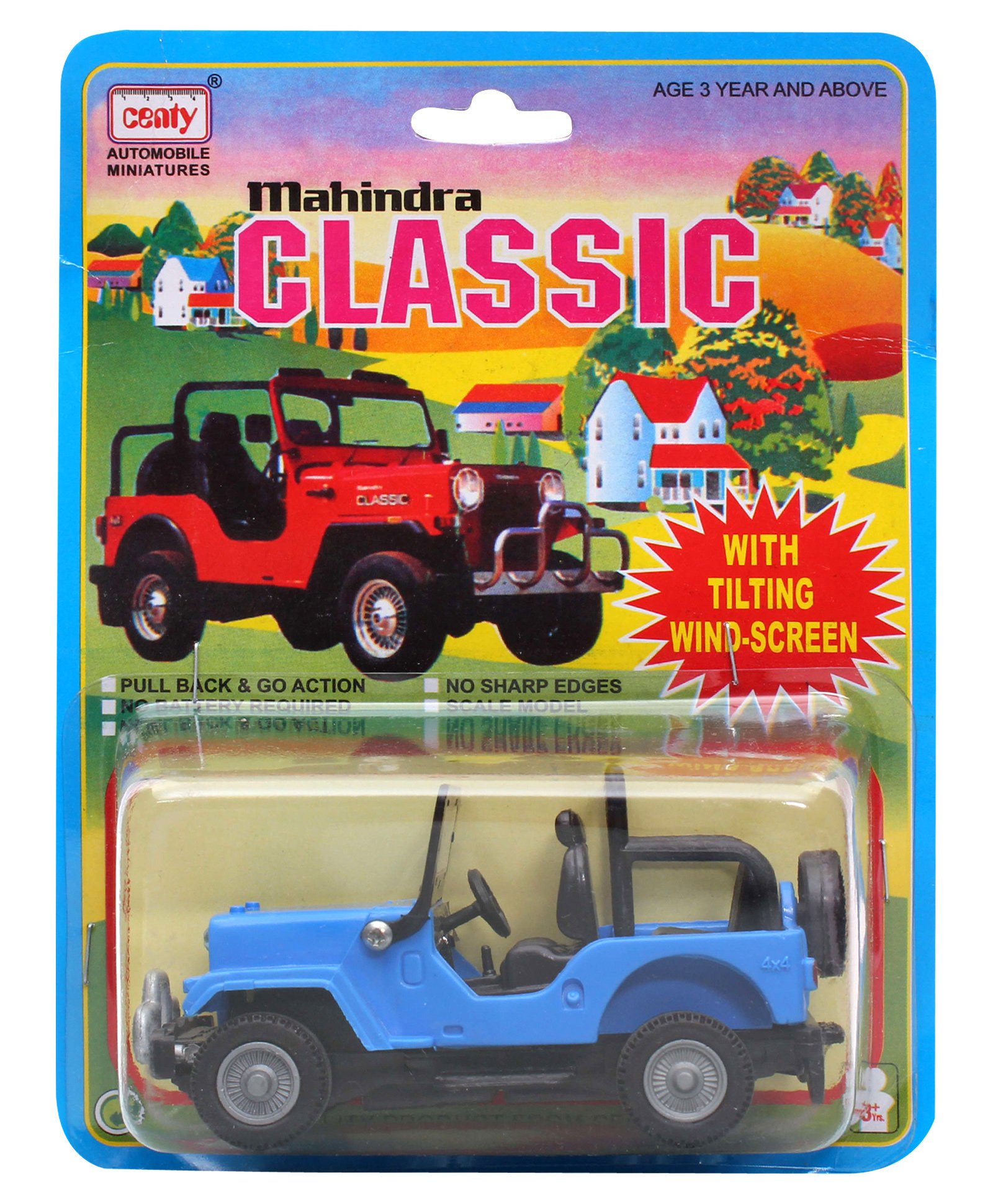 Buy Centy Blue Mahindra Jeep Style Toy Car For Kids(912 Years) Online