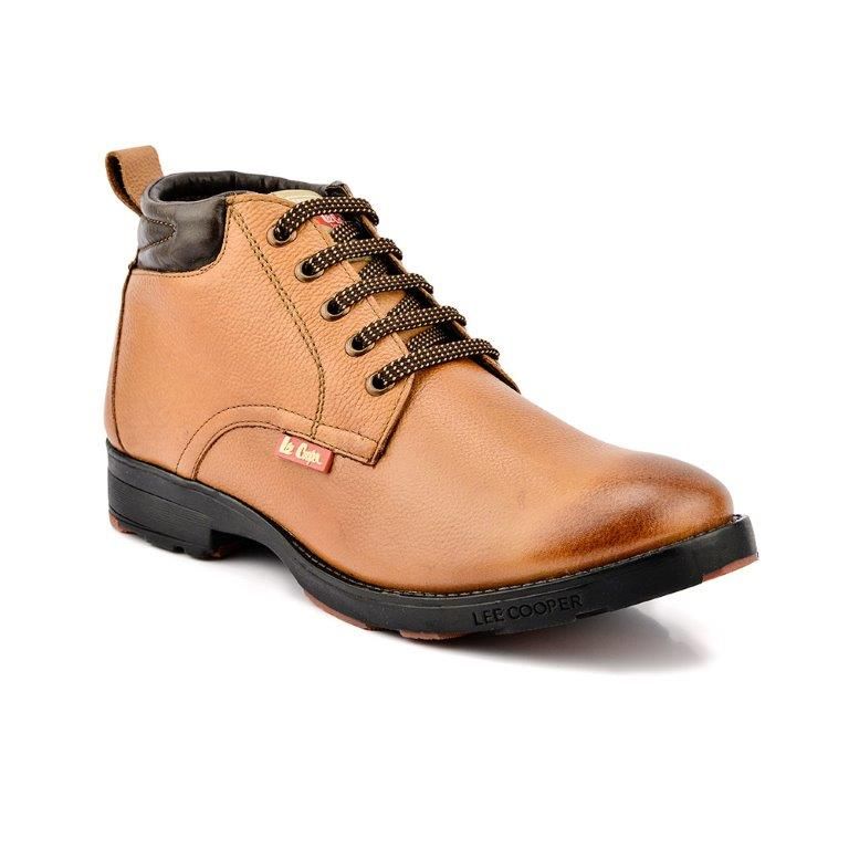 Buy Lee Cooper Men'S Tan Leather Boots (LC9519_TANP1_40) Online @ ₹2799 ...