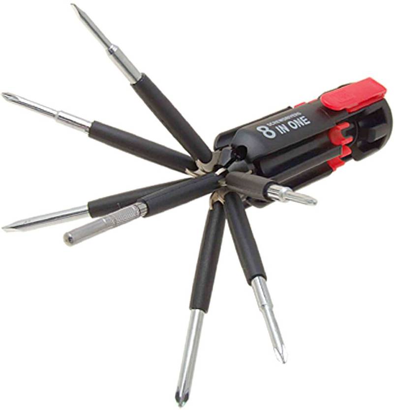 Buy 8 In 1 Multi Screwdriver Led Torch Portable Screwdriver Set Tool