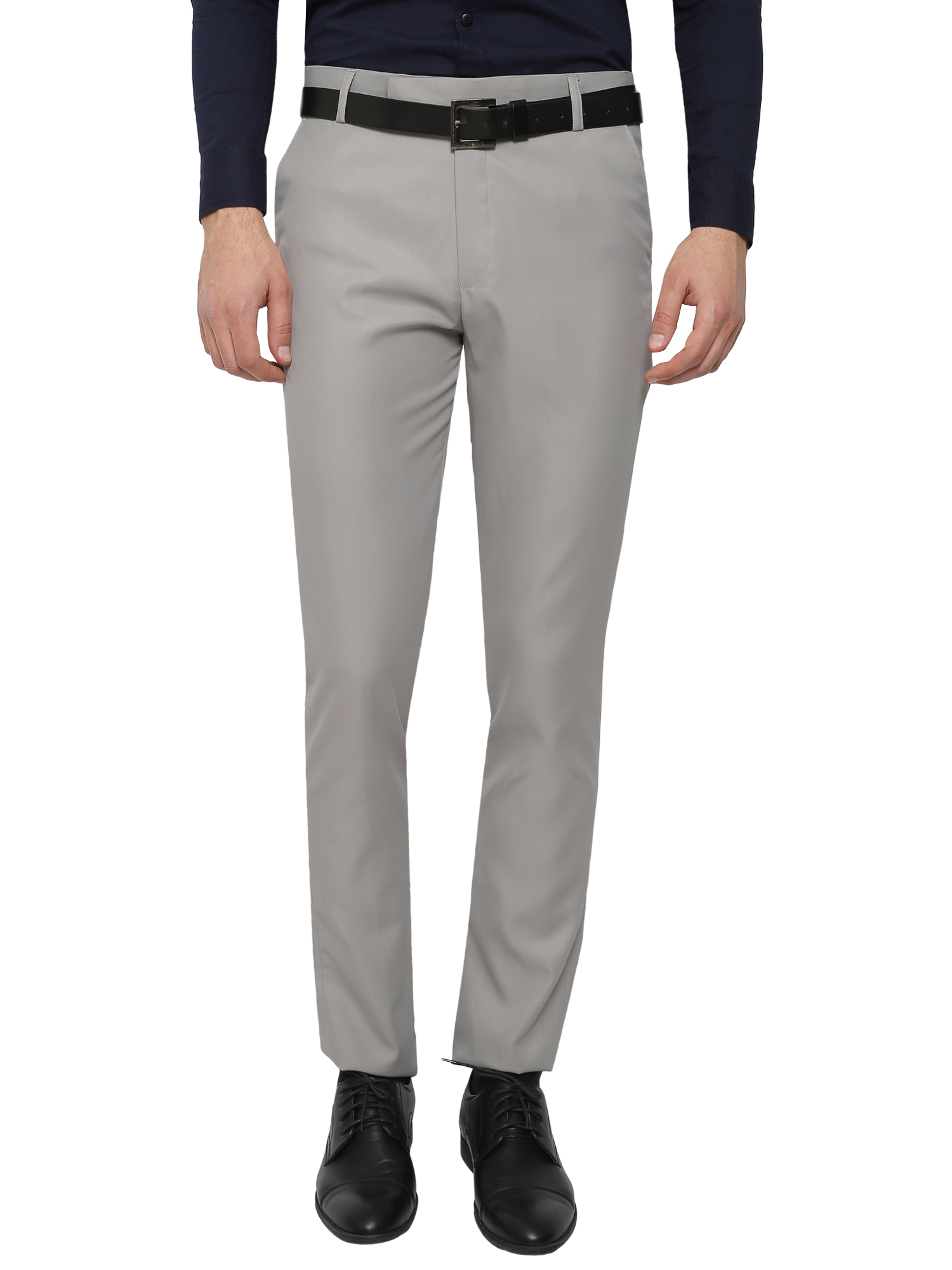 Buy Inspire Men's Light Grey Slim Fit Formal Trouser Online @ ₹429 from ...