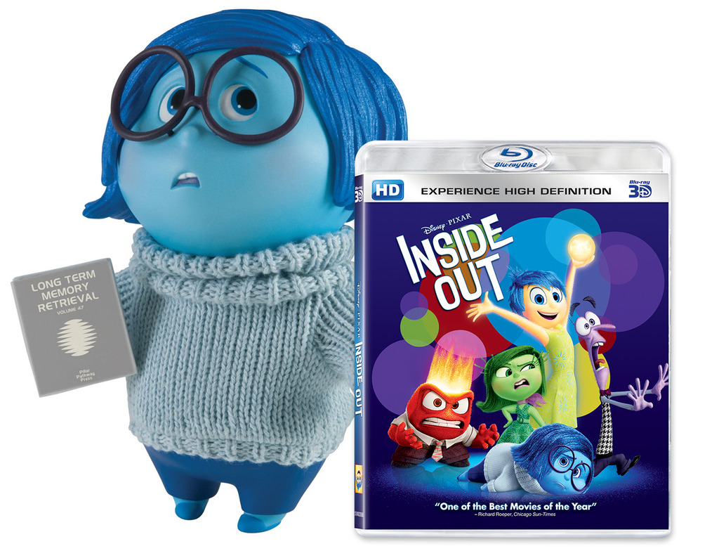 Buy Inside Out - 3d Bd With Sad Blue Figurine Online @ ₹1200 From Shopclues