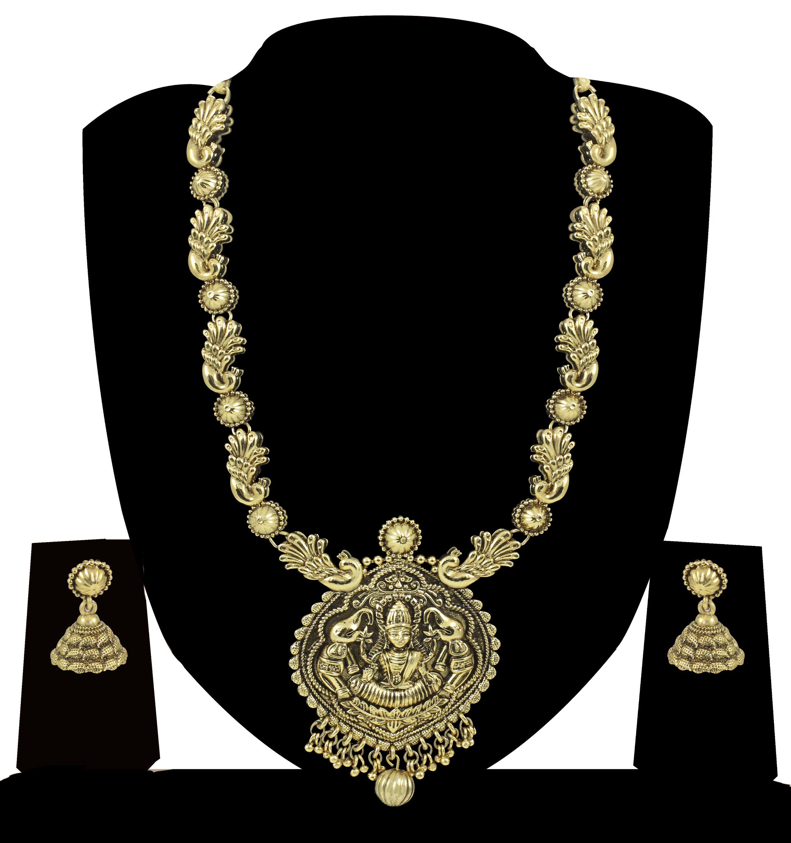 Buy Zaveri Pearls Gold Plated Gold Alloy Necklace Set For Women Online