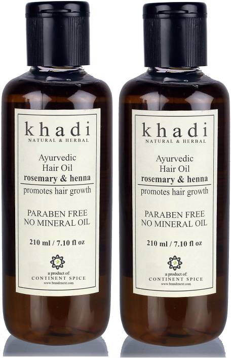 Buy Khadi Paraben Free Ayurvedic Rosemary Henna Hair Growth Oil For Men