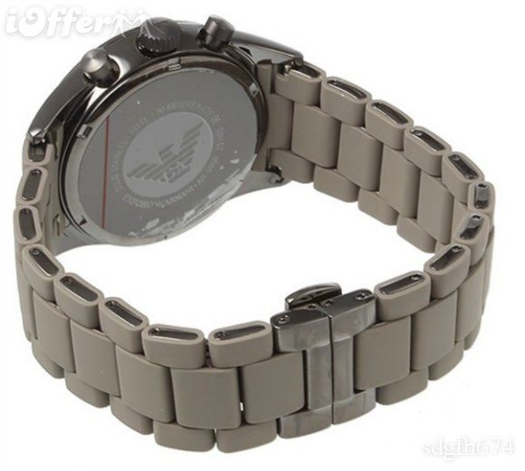 EMPORIO ARMANI SPORTIVO AR 5950 GREY DIAL CHRONOGRAPH MENS WRIST WATCH ...