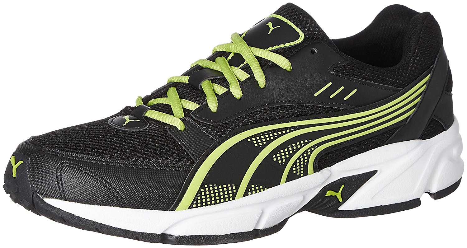 black and green puma