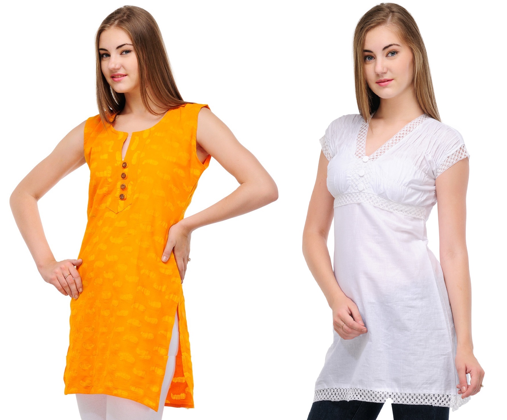Trendy n Designer Premium Cotton Kurti Combo Set of 2 In India