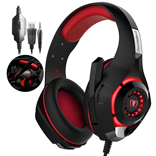 Buy Gaming Headset, RedHoney Stereo PS4 LED Gaming Headphone With ...