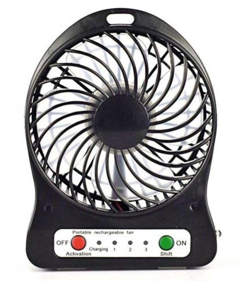 Buy Portable Mini Rechargeable USB Fan Table Fan Online @ ₹299 from ...