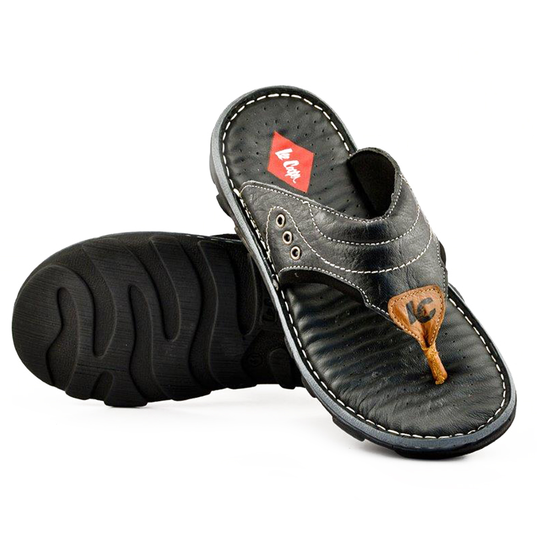 Buy Lee Cooper Black Thong Slippers Online @ ₹1699 from ShopClues