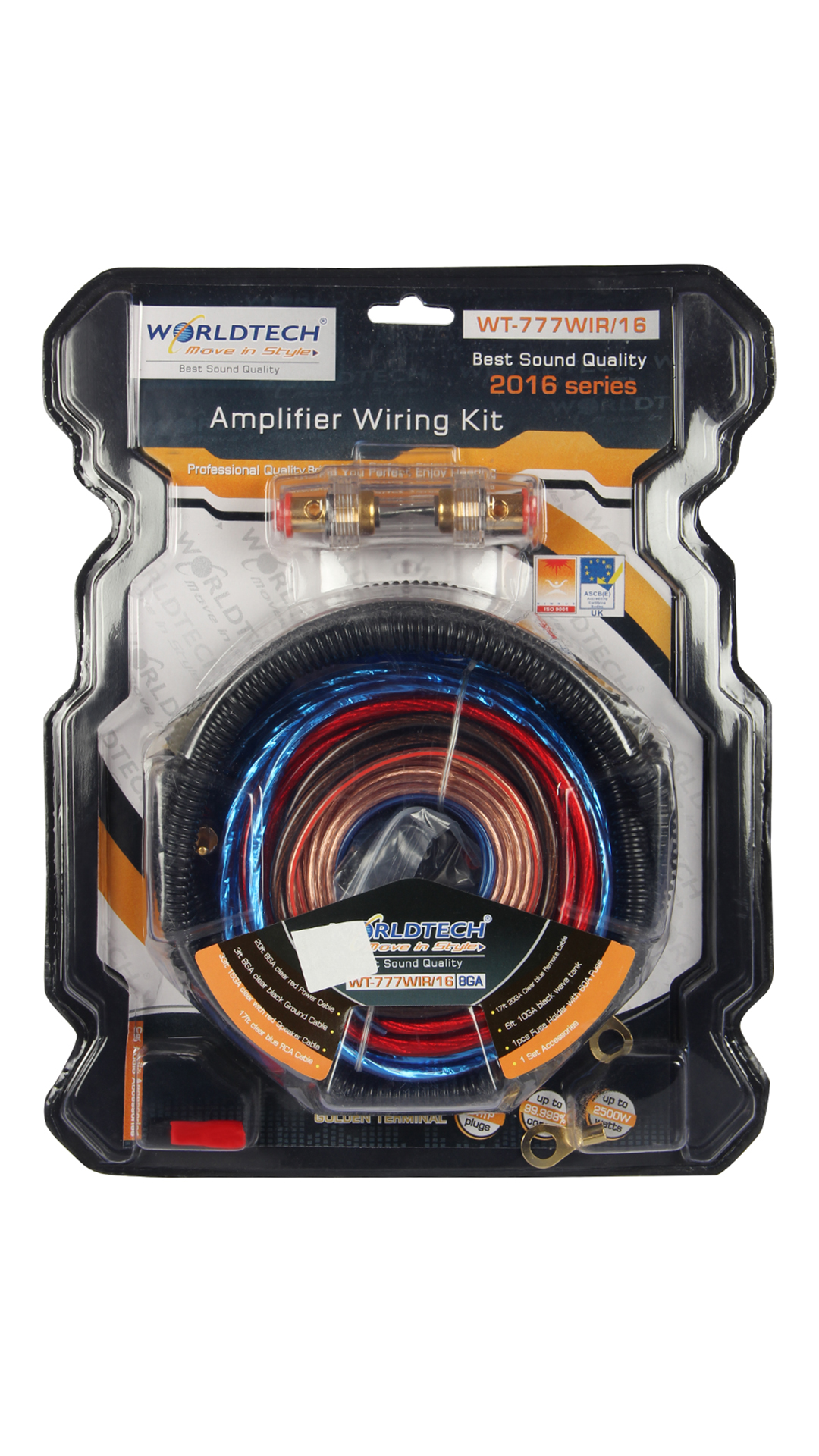 Buy Worldtech Amplifier Wiring Kit 8 Guage Wt777Wir/16 Online