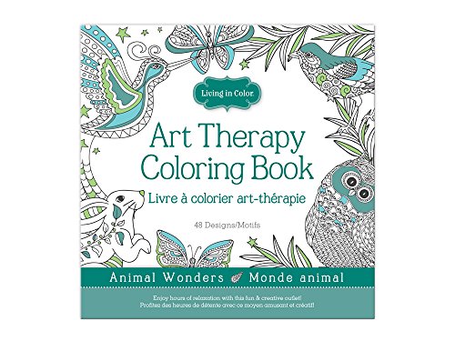 Buy Living In Color Art Therapy Coloring Book 48 Designs 9.8in x 9.8in ...